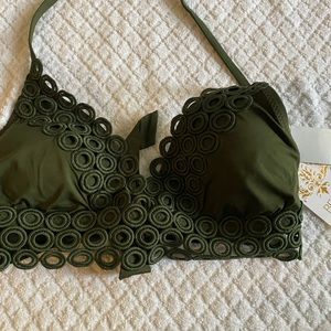 Women’s Becca Bikini Top, color- Olive, Size-D bra